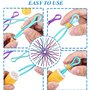 ZHjuju Porte-Fil de canette,40 Pièces Pinces Bobines Fil, 4 Color Porte Canette en Plastique Canette colorés Porte-Fil pour Brod