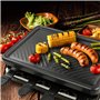 Appareil à Raclette per 8 Persone Grill Électrique de Table Plaque de Cuisson Portatile Grillles Barbecue Machine con 8 Mini Poë