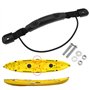 OTOTEC Lot de 2 poignées de Transport à Trou Unique pour Kayak canoë Bateau avec écrou et rondelle Noir