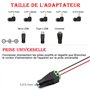 MEROM Câble Universel 5v USB vers DC 5.5mm * 2.1mm avec 8 Jack Connecteurs (5.5mm * 2.5mm 4mm * 1.7mm 4.8mm * 1.7mm 3.5 * 1.35mm