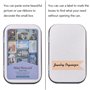 MUCHENG Lot de 3 Boîtes Rectangulaires Vides en Métal Argenté à charnière Mini Boîte Portable Petit Kit de Rangement Boîte