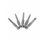 QWORK® 5 Pcs Embouts de Tournevis en Forme de U, Embouts de Tournevis Magnétiques en Alliage d'Acier S2 Longueur 50mm 1/4" Tige 