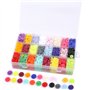 Swpeet de haute qualité 384 pcs 24 couleurs Plastique T5 Boutons à pression avec l'aide de boutons-pression de pinces, plastique
