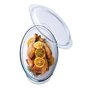 Ô cuisine cocotte Ovale en Verre Borosilicate 3L