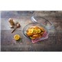 Ô cuisine cocotte Ovale en Verre Borosilicate 3L