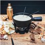Boska Set à Fondue Nero/Caquelon de fondue avec 6 fourchettes/Support en fonte/Caquelon lavable au lave-vaisselle/Noir / 1 L