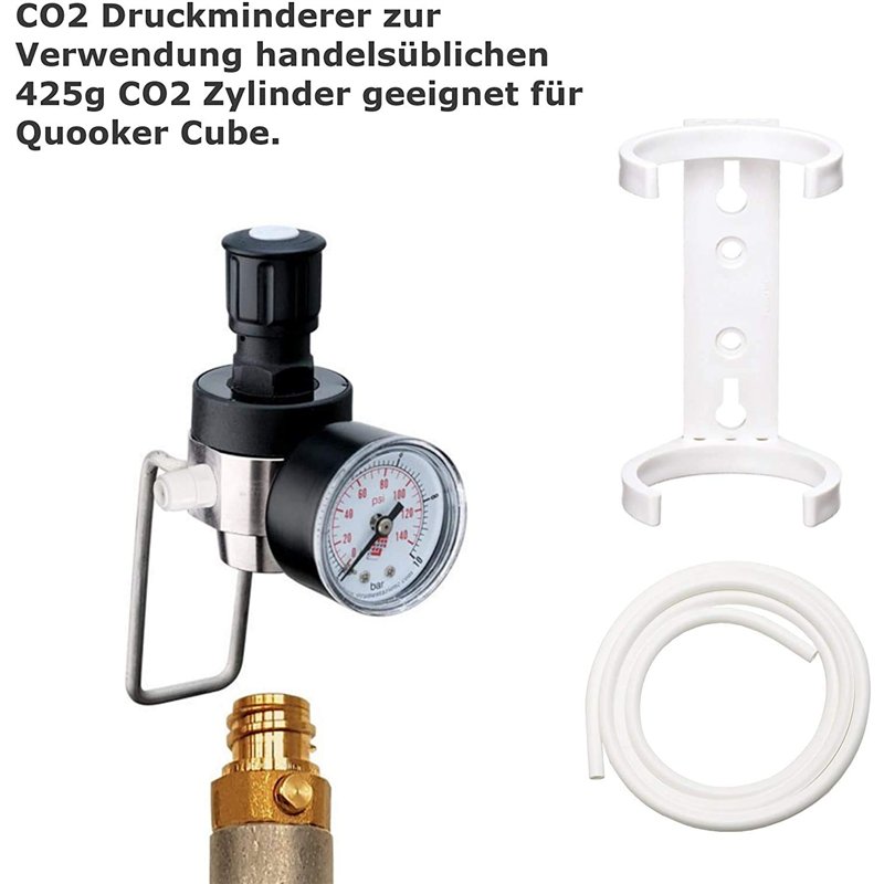 Image secondaire de Réducteur de pression de CO2 à utiliser avec cylindre de CO2 de 425 g convenant au système Quooker Cube – Système de gazéification