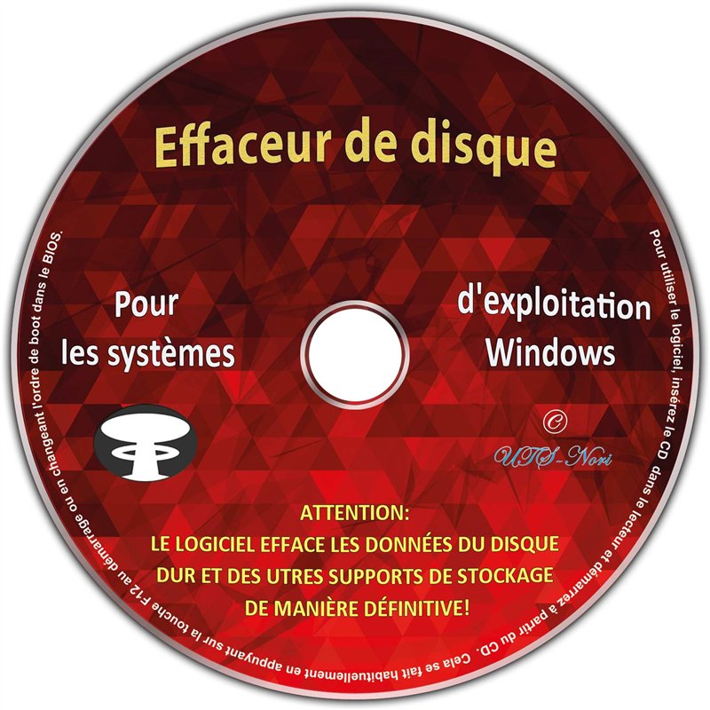 Image secondaire de Effaceur & formateur de disque dur pour les systèmes d'exploitation Windows 10 / 8 / 7 / Vista / XP (32 & 64 Bit), destructeur d