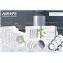 AIROPE-150 mm Ventilateur, Extracteur d'air avec Clapet anti-retour + Moustiquaire intégré, dB(A) 33,VMC pour salle de bain,cuis