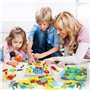 Jouet Enfant 3 Ans Jeux Enfant Puzzle 3D Etabli Jeux Educatif de Société Cadeau Fille 3 4 5 Ans avec Perceuse Électronique Jeu M