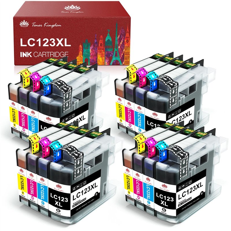 Toner Kingdom LC-123 Compatibles Cartouches d'encre pour Brother LC123 123XL pour Brother MFC-J6720DW MFC-J6920DW MFC-J6520DW MF