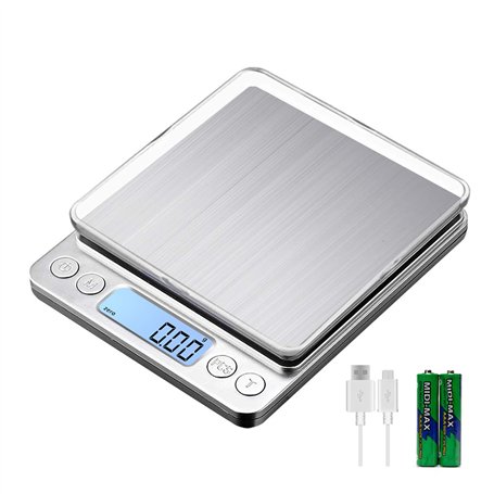 KUBEI Balance de cuisine améliorée avec une capacité de pesée maximale de 1kg/0.01g