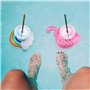 Amaza 15 Pièces Mignonne & Grande Flottabilité Kit de Porte Gobelet Gonflable Prime avec Pompe à Air Libre pour Piscine Jacuzzi 