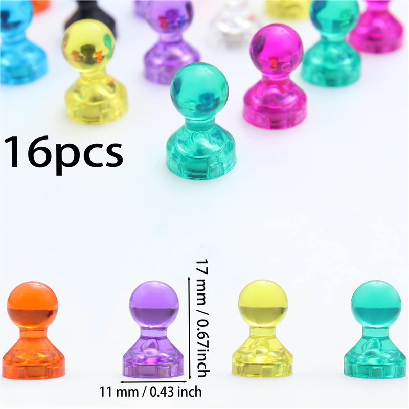 Image secondaire de Aimants,Aimant Tableau Magnetique,Aimant Frigo,Aimant pour Tableau Magnetique,Aimant Frigo Original,Couleurs Assorties Punaises 
