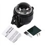 Boussole Déclinaison Magnétique Ajustable Compas Voyager Boussole Voyager Multi-Usage pour Montage sur Support Marin Marine(Noir