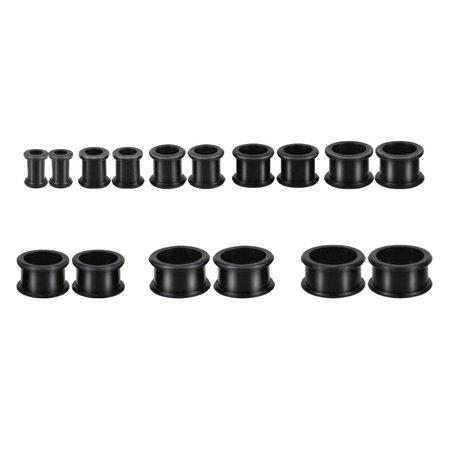 KBNIAN 16 PCS Écarteur d'Orielle en Silicone Souple Piercing Plug Tunnel Original Strech Élargisseur d’Oreille Tunnel Diamètre 6