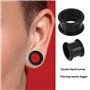 KBNIAN 16 PCS Écarteur d'Orielle en Silicone Souple Piercing Plug Tunnel Original Strech Élargisseur d’Oreille Tunnel Diamètre 6