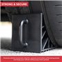 GADLANE Lot de 2 Cales pour Camping-Car, Voiture, Caravane et Moto - Cales en Plastique Rigide avec Poignée - Cale Roue Voiture,