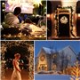 Hoteril Guirlande Lumineuse, Lumières de Noël 130LED 13M Intérieur et Extérieur 8 Modes Etanche Guirlande Led à Pile pour Noël M