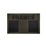 Patch infrarouge réfléchissant drapeau de la France pour moto biker tactique militaire brassard pour voyage sac à dos chapeaux v