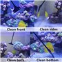 Grattoir Aquarium Algues Grattoir 15PCS Grattoir Algues Nettoyage Aquarium Aluminium Nettoyant Verre Aquarium Grattoir Nettoyage