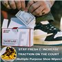 FACTORY LACED Shoe Cleaner Wipes - Removes Scuffs and Dirt Buildup: On-The-Go Sneaker Cleaning Wipes - Use on Leather, Nylon, Ca