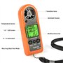 Mini Anemometre Portable VMC, Kethvoz Exterieur Jauge de Vitesse du Vent Numérique avec Max/AVG/Valeur Actuelle Mesure 0~30 m/s 