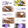 Kit de Jardinage Élégant pour Femmes - Set d'outils de Jardin avec Gants, Pelle, Ciseaux et Plus Encore, pour Les Jardinières Am