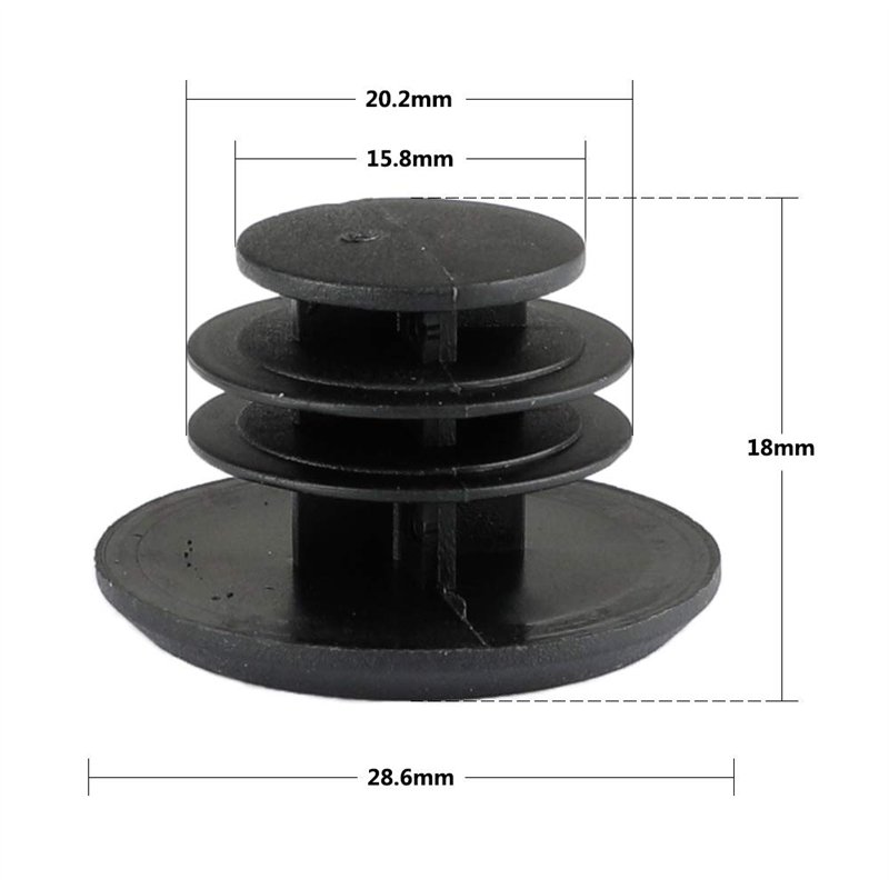 Image secondaire de CAMVATE 4 pièces Guidon Bar End Plugs Caps ATB VTT Bouchons for Vélo Camera Grip