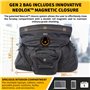 Mission Darkness X2 Faraday Duffel Bag + Detachable MOLLE Faraday Pouch (Gen 2) // Military-Grade RF Shielding for Large Electro