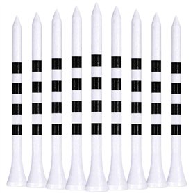 LIKOSO Tees Golf Bois 83mm Pack de 100 Tees de Golf en Bambou 3-1/4(Blanc)