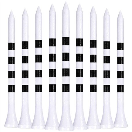 LIKOSO Tees Golf Bois 83mm Pack de 100 Tees de Golf en Bambou 3-1/4(Blanc)