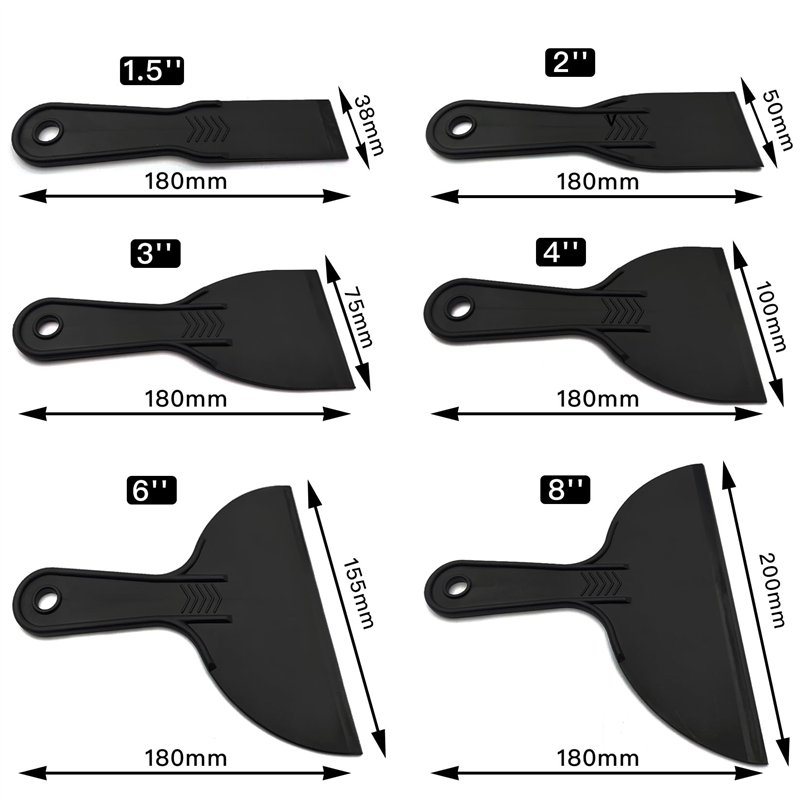 Image secondaire de 6 Pièces Couteau à Mastic de Spatule en Plastique, Couteau à Enduire, Spatule à Enduire Mastic pour Retrait Résine Impression Pe