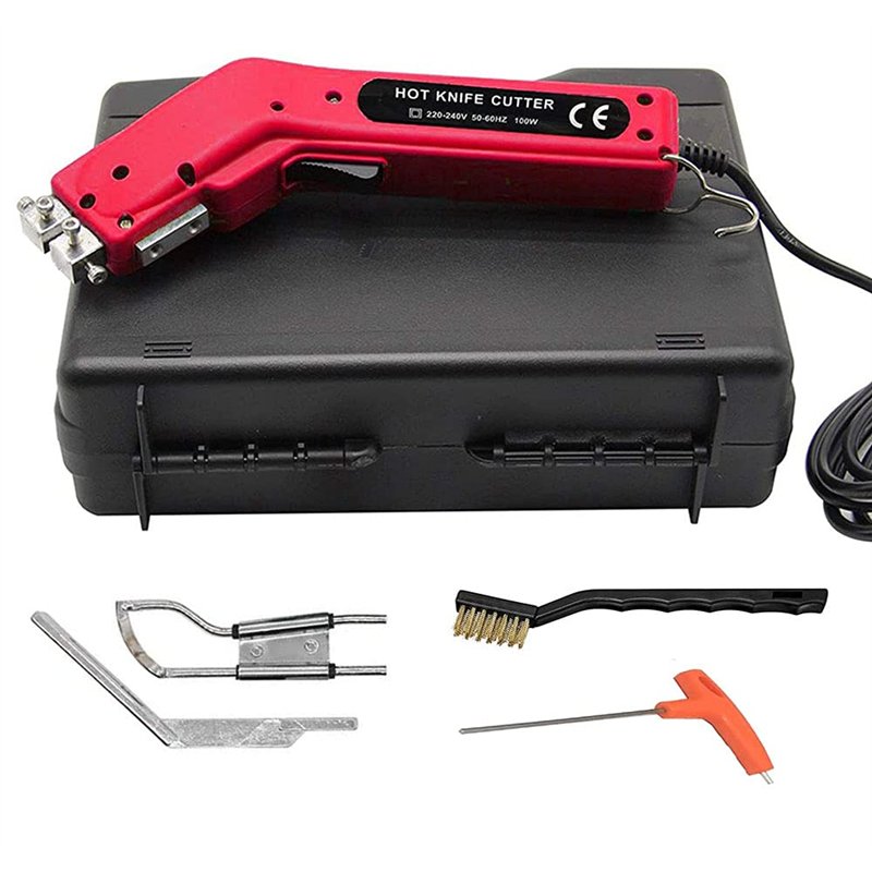 Beyondlife Couteau Chaud électrique Coupeur de Tissu de Corde à Main Coupe-couteau et Thermoscelleuse, Tissu D'outil de Coupe à 