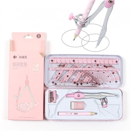 Srup 8 Pièces Géométrie Compas Maths