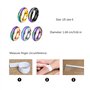 5 Pièces Bague de Changement de Couleur, Bague d'Humeur, Bague de Température, Changement de Couleur Bague d'Humeur, pour Hommes