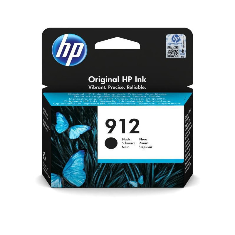 HP 912 Cartouche d'encre noire authentique