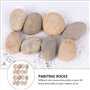 Liekadijiae 25 Pièces Galets à Peindre, DIY Enfants Peintes Rocher, Pierres Créatives Peintes à la Main DIY, pour Dessin de Pier