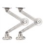 Tuggui Lot de 2 compas à système d’amortissement pour abattants de portes relevables de placard de cuisine