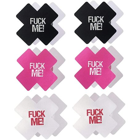 Creamlin 6 Paires de Couverture de Mamelon Pasties Corss Couverture de Mamelon infirmière Autocollant sur Soutien-Gorge Poitrine