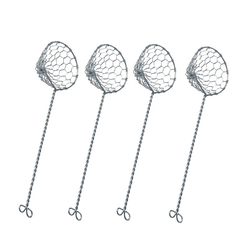 Kela 77924 lot de 4 passoires à fondue, acier inoxydable