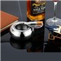 Cendrier avec couvercle, cigarette Ash support pour Home Office Décoration, acier inoxydable