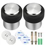 TEESIN 2pcs Butée de Porte Ronde en Acier Inoxydable Ø 32 mm
