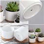 Fippy 6 pièces Petit Pot de Fleurs en Céramique Blanc Pot Succulentes Pot en Plantes Céramique Parfait pour Le Décor de Balcon d