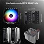 Thermalright Peerless Assassin 120 SE ARGB Refroidisseur d'air CPU, 6 caloducs refroidisseur de CPU, double ventilateur TL-C12C-