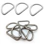 通用 CL-Link Lot de 30 anneaux en D en métal 32 mm anneaux en D en acier argenté pour sac à dos