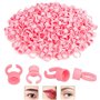PIQIUQIU Lot de 100 bagues de tatouage professionnelles - Support de pigment - Support pour encre de tatouage - Pour tatouage mi