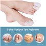 20 Pièces Protège Orteil en Gel,Capuchons Orteils Protections Doigt deTubes,Protecteurs d’Orteil en Silicone Pour Cors Ampoules 
