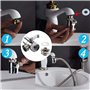 Bidet à main robinet de toilette pulvérisateur bidet d'eau chaude , accessoires de bidet accessoire de douche en acier inoxydabl
