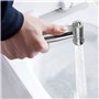 xocome Pulvérisateur de toilette pour bidet/pulvérisateur à main en acier inoxydable avec crochet, facile à installer, pour l'hy